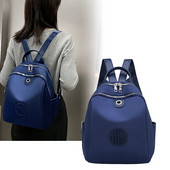 Naiste seljakott kahe jaotusega - must ja sinine