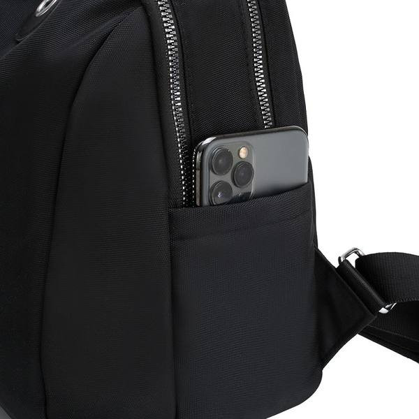 Naiste seljakott kahe jaotusega - must ja sinine