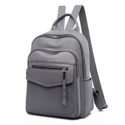 Νέο μοντέλο γυναικείο σακίδιο πλάτης από οικολογικό δέρμα με τσέπες