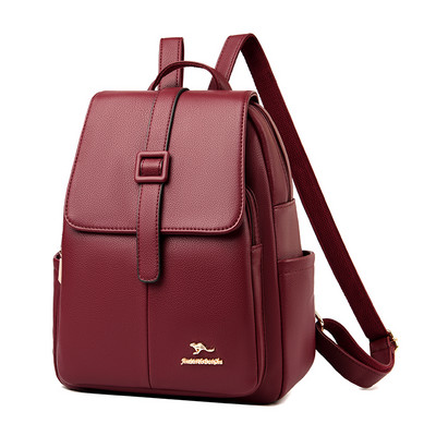 Γυναικείο σακίδιο πλάτης με μεταλλική διακόσμηση και έκο δερμάτινα λουράκια