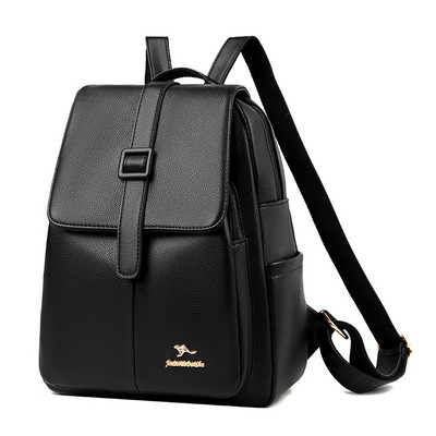 Γυναικείο σακίδιο πλάτης με μεταλλική διακόσμηση και έκο δερμάτινα λουράκια