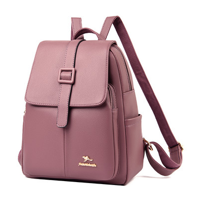 Γυναικείο σακίδιο πλάτης με μεταλλική διακόσμηση και έκο δερμάτινα λουράκια