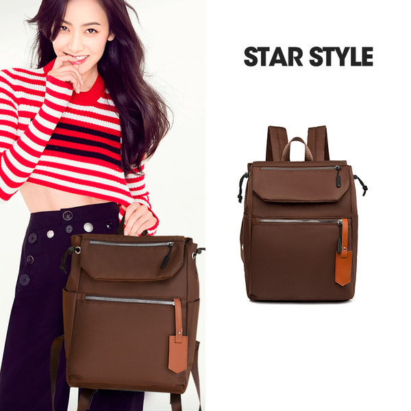 Naiste tekstiilist taskutega seljakott - mitut värvi