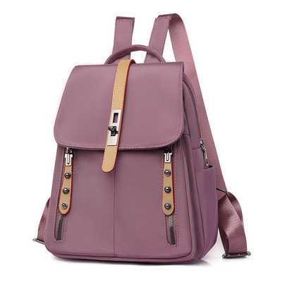 Γυναικείο καθημερινό σακίδιο πλάτης από ύφασμα και οικολογικό δέρμα