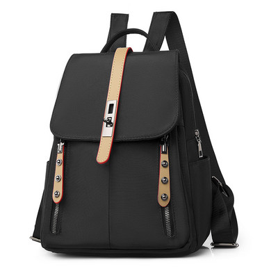 Γυναικείο καθημερινό σακίδιο πλάτης από ύφασμα και οικολογικό δέρμα