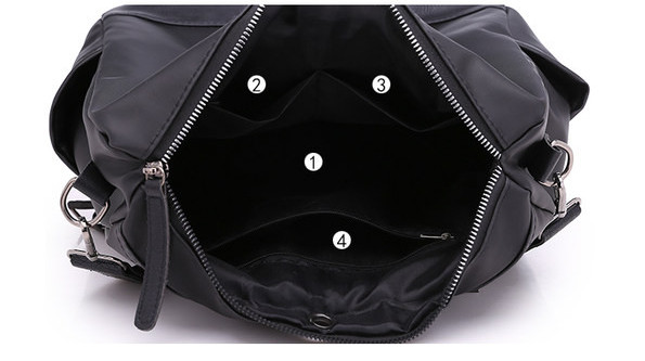 Naiste seljakott musta ja beeži õlasangidega