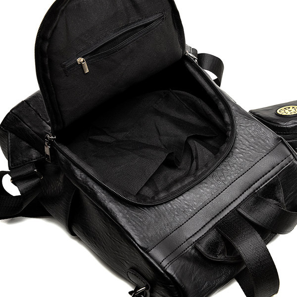 Nahast naiste igapäevane seljakott tavaline mudel