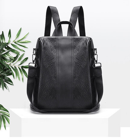 Kunstnahast käekott ja pikk käepide