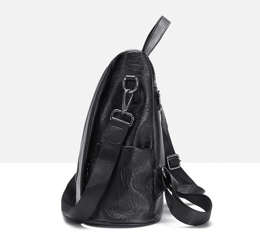 Kunstnahast käekott ja pikk käepide