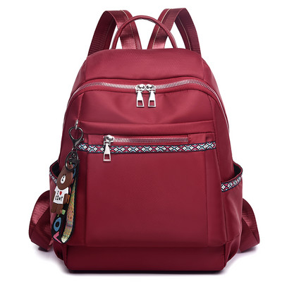 Naiste seljakott kolmes värvitoonis lukuga