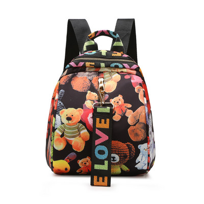 Väike tekstiilist seljakott värvilise mustriga - mitu mudelit