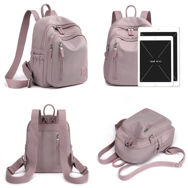 Naiste tekstiilist metallist kinnitusega seljakott