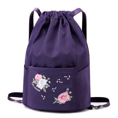 Tikandiga naiste tekstiilist kott - mitut värvi