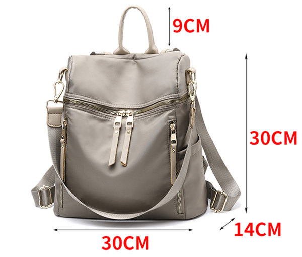 Igapäevane taskutega naiste seljakott – mitut värvi