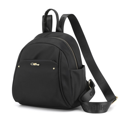 Naiste mini igapäevane seljakott tekstiilist ja metallist elemendiga