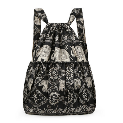 Uut mudelit naiste lõuendist lillemotiividega seljakott