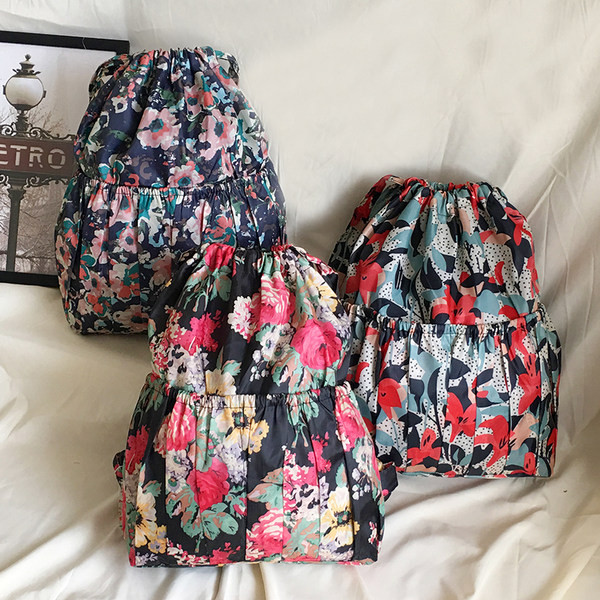 Uut mudelit naiste lõuendist lillemotiividega seljakott