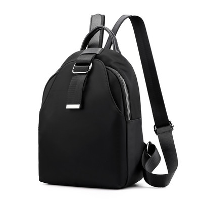 Γυναικείο υφασμάτινο σακίδιο πλάτης με απλικέ και μεταλλικό στοιχείο