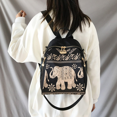 Női színes hátizsák cipzárral - több színben