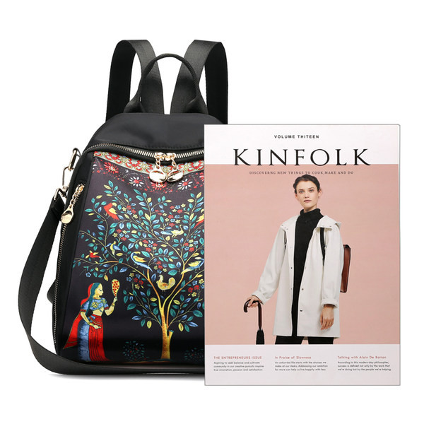 Női színes hátizsák cipzárral - több színben