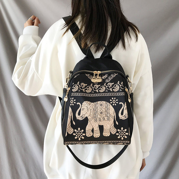 Női színes hátizsák cipzárral - több színben