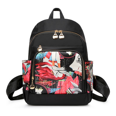 Moodne naiste tekstiilist seljakott erinevates mudelites