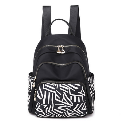 Γυναικείο λειτουργικό σακίδιο πλάτης με πολλές θήκες και χρωματιστό σχέδιο