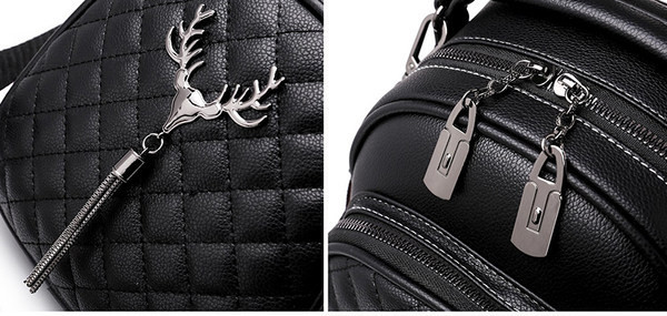 Must naiste nahast seljakott - mitu mudelit