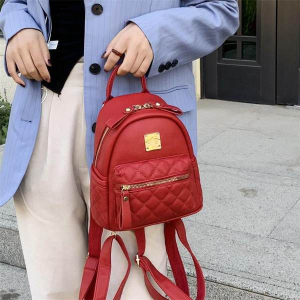 Uue mudeli väike tepitud efektiga naiste seljakott