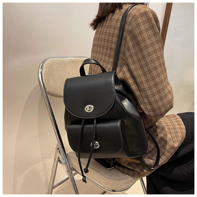 Uus mudel ökonahast väike naiste seljakott metallist kinnitusega