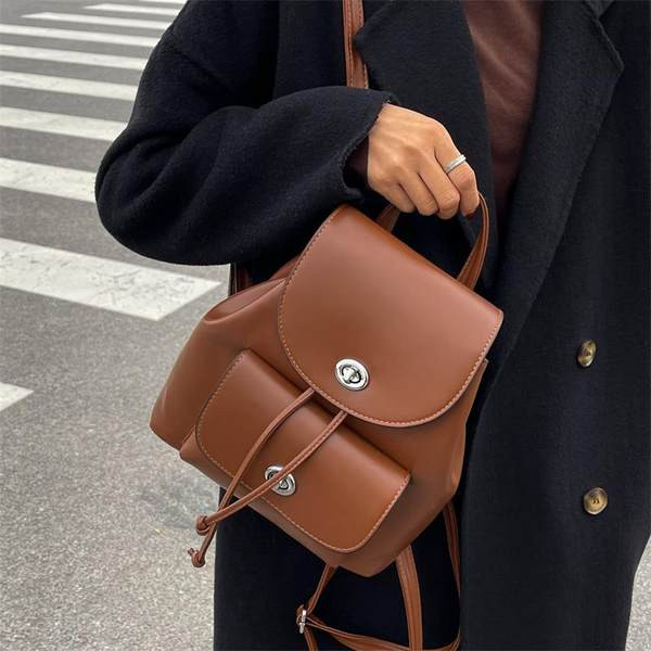 Uus mudel ökonahast väike naiste seljakott metallist kinnitusega