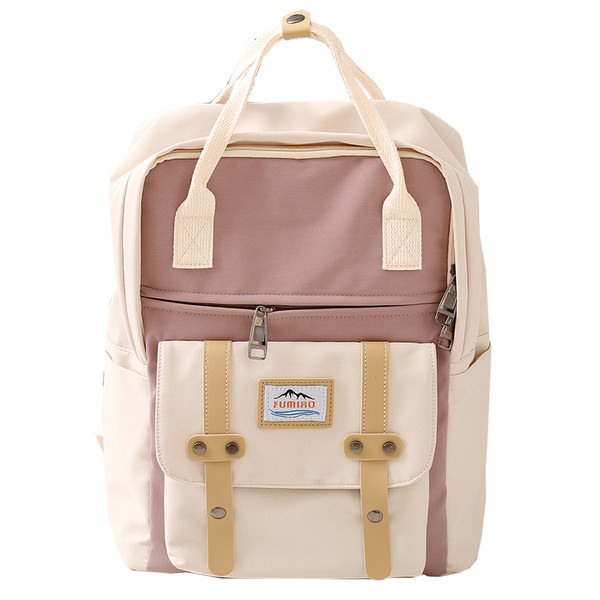 Naiste lõuendist seljakott luku ja taskutega