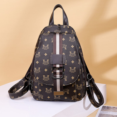 Naiste nahast seljakott pruuni värvi