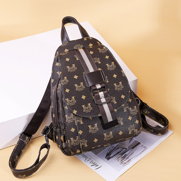 Naiste nahast seljakott pruuni värvi