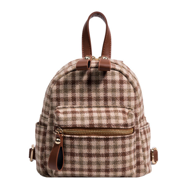 Stiilne naiste miniseljakott tekstiilist lukuga