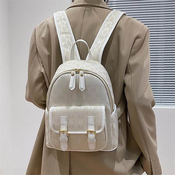 Női textil hátizsák csattal