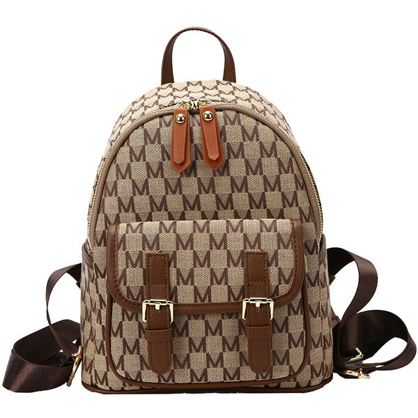 Női textil hátizsák csattal