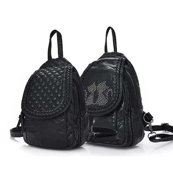 Igapäevane musta värvi naiste seljakott - mitu mudelit
