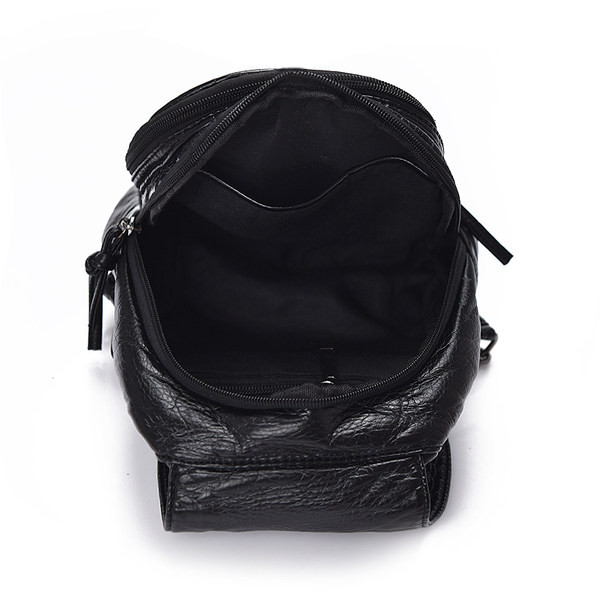 Igapäevane musta värvi naiste seljakott - mitu mudelit