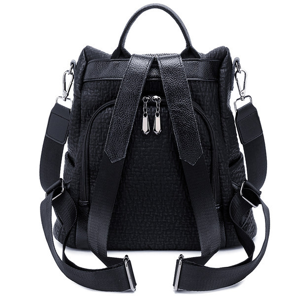 Naiste seljakott läikivate elementidega ökonahast