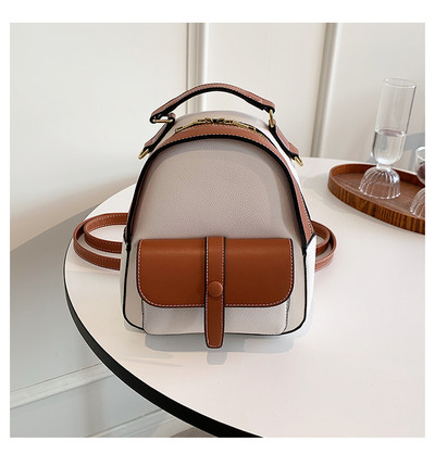 Stiilne naiste nahast miniseljakott lühikese ja pika sangaga