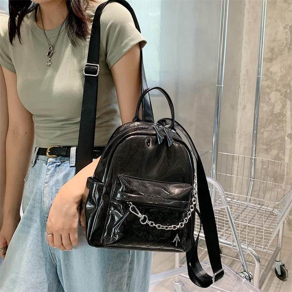 Stiilne naiste miniseljakott metallist ketiga