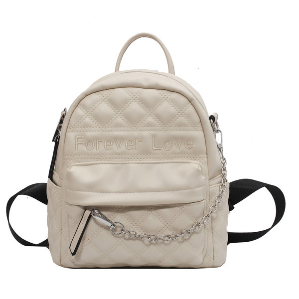 Moodne mini nahast seljakott metallist ketiga