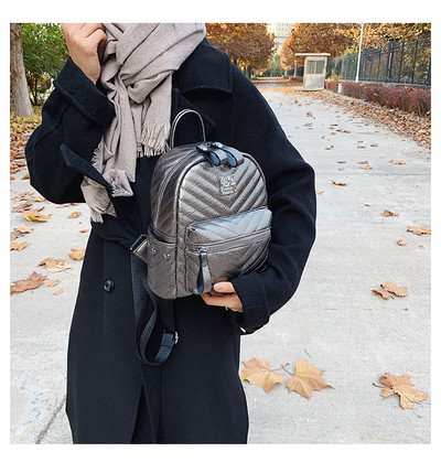 Naiste kunstnahast seljakott neljas värvitoonis