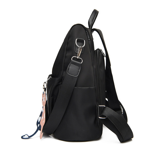 Γυναικείο casual σακίδιο πλάτης με υφασμάτινο φερμουάρ μπροστά
