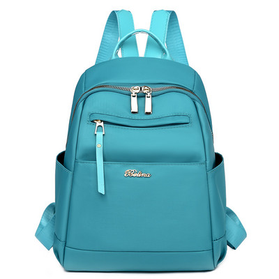 Μοντέρνο γυναικείο σακίδιο πλάτης απλό μοντέλο με φερμουάρ μπροστά