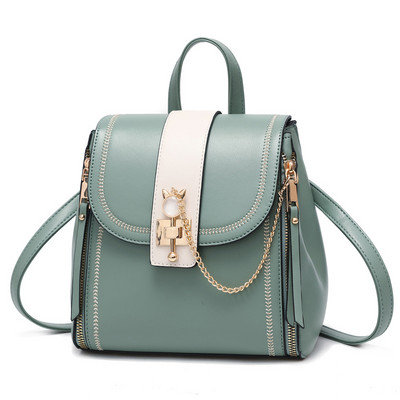 Naiste kandiline metallist kaunistusega seljakott