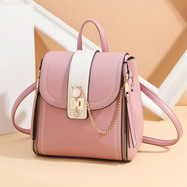 Naiste kandiline metallist kaunistusega seljakott