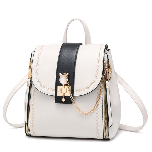 Naiste kandiline metallist kaunistusega seljakott