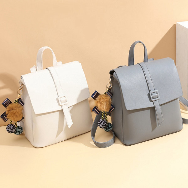 Naiste igapäevane kunstnahast seljakott plastikpandlaga